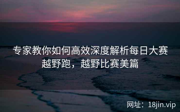 专家教你如何高效深度解析每日大赛越野跑，越野比赛美篇