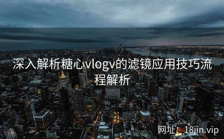 深入解析糖心vlogv的滤镜应用技巧流程解析