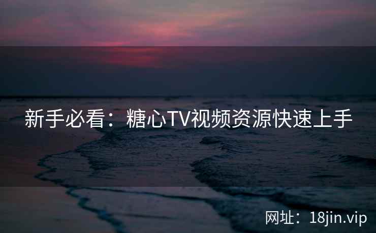 新手必看：糖心TV视频资源快速上手  第1张
