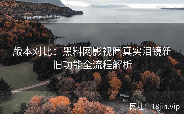 版本对比：黑料网影视圈真实泪镜新旧功能全流程解析